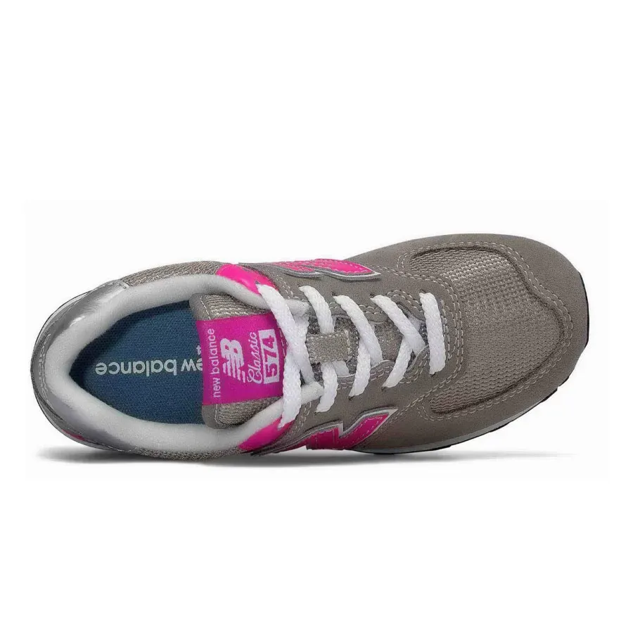 Imagen 1 de 3 de Zapatillas New Balance 574 K-GRAFITO/FUCSIA