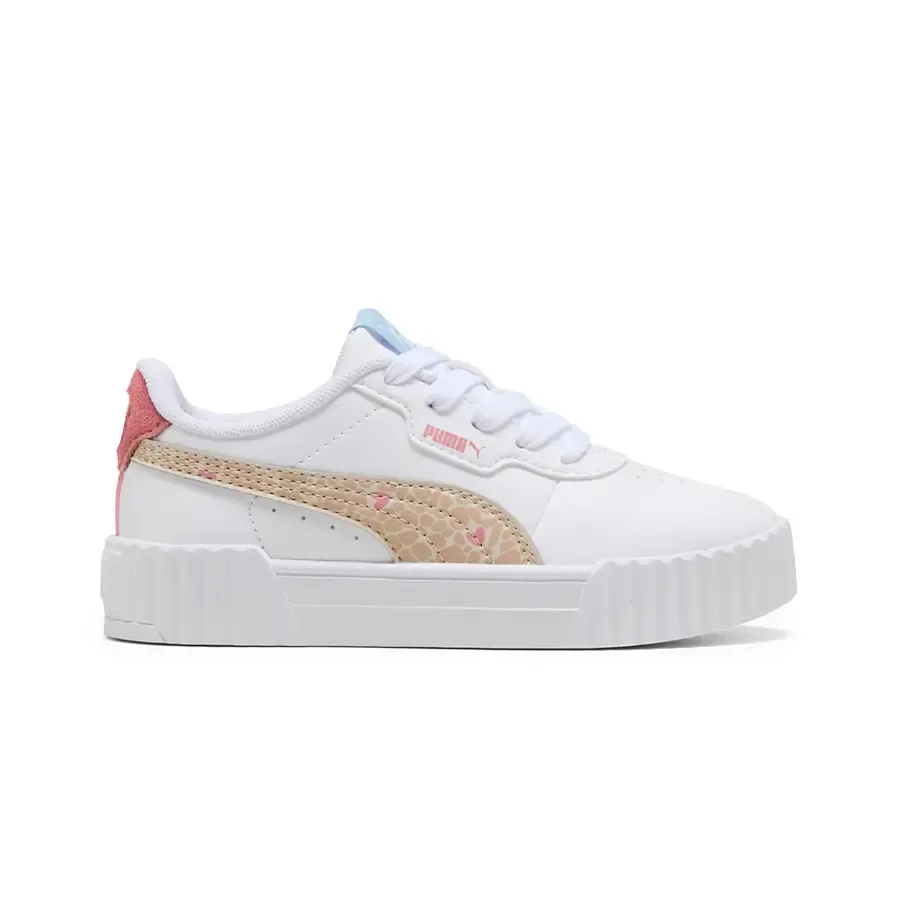 Imagen 0 de 7 de Zapatillas Puma Carina 3.0 Winter Safari Infantil-BLANCO/BEIGE/ROSA