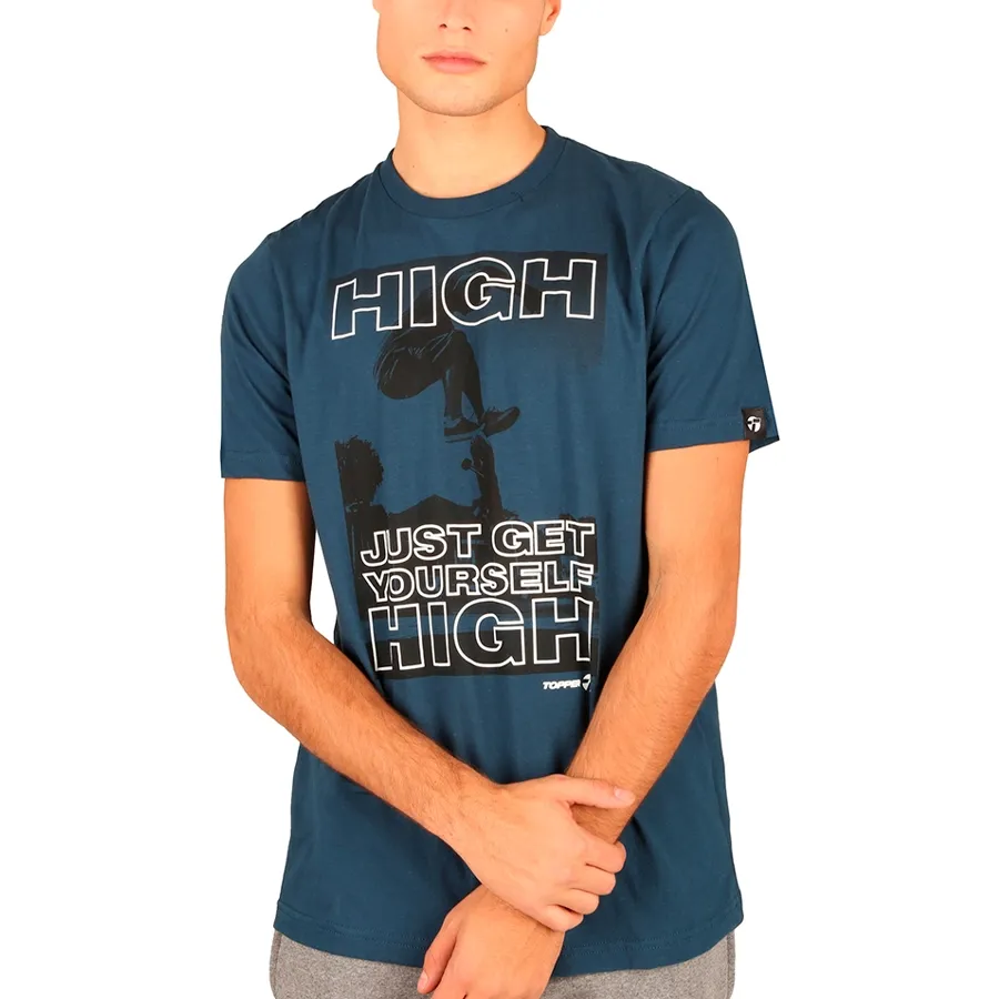 Imagen 0 de 2 de Remera Topper Gtm MC High-AZUL