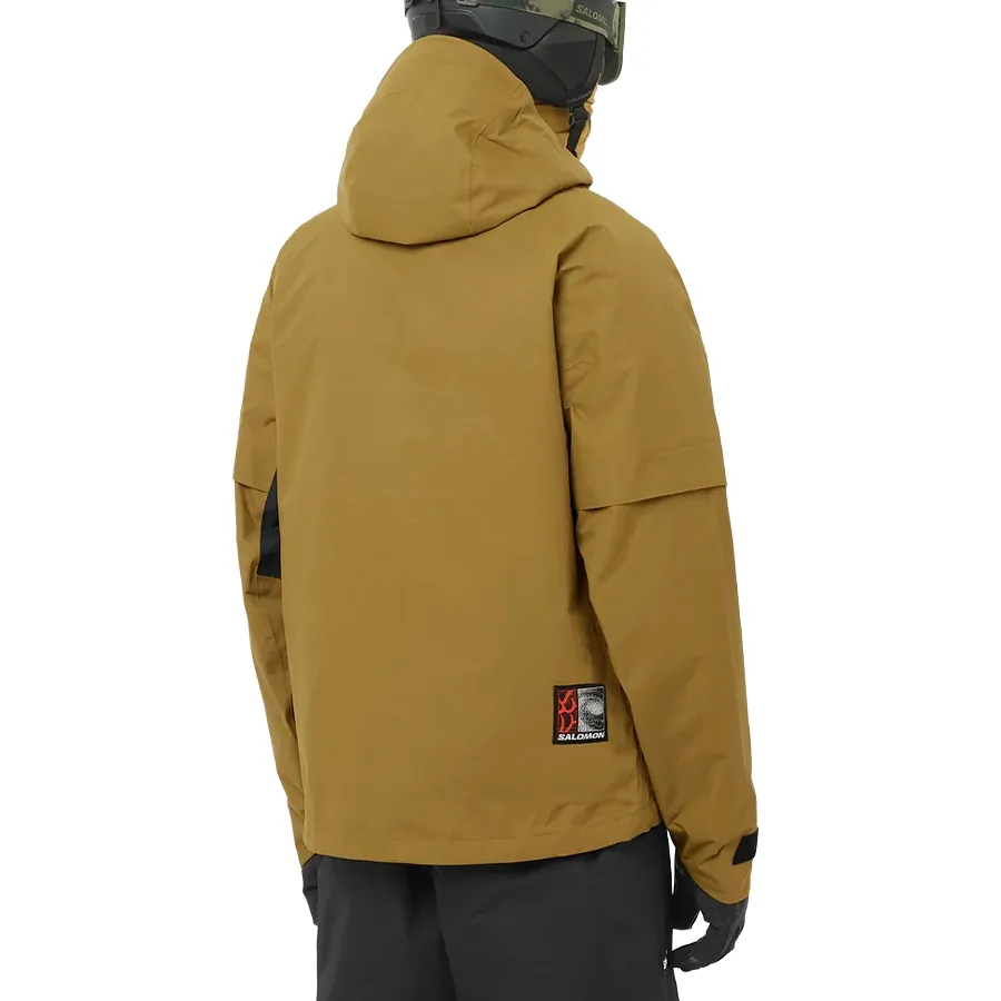 Imagen 1 de 5 de Campera Salomon Venom Full Zip Jacket-VERDE OLIVA/NEGRO