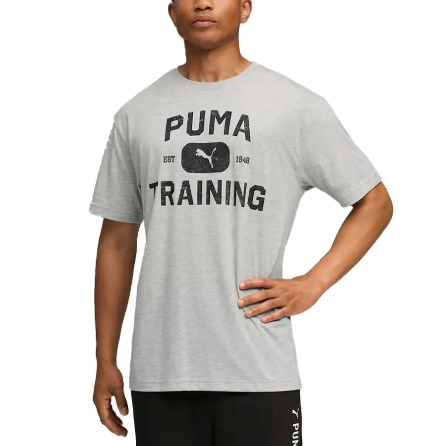 Imagen 0 de 4 de Remera Puma Train Logo Relaxed-GRIS