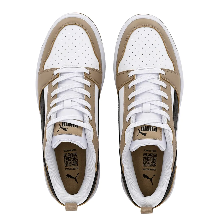 Imagen 3 de 5 de Zapatillas Puma Rebound V6 Low-BLANCO/BEIGE/NEGRO
