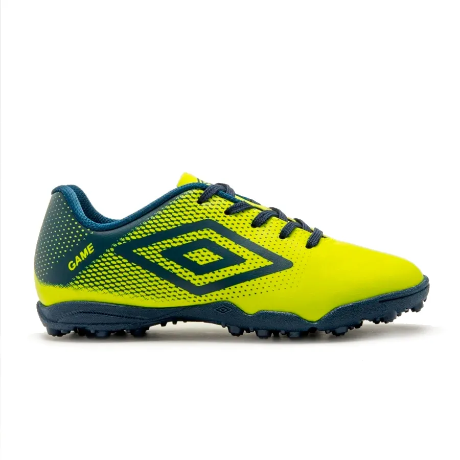 Imagen 0 de 5 de Botines Umbro Sintético Game Jr-VERDE/MARINO