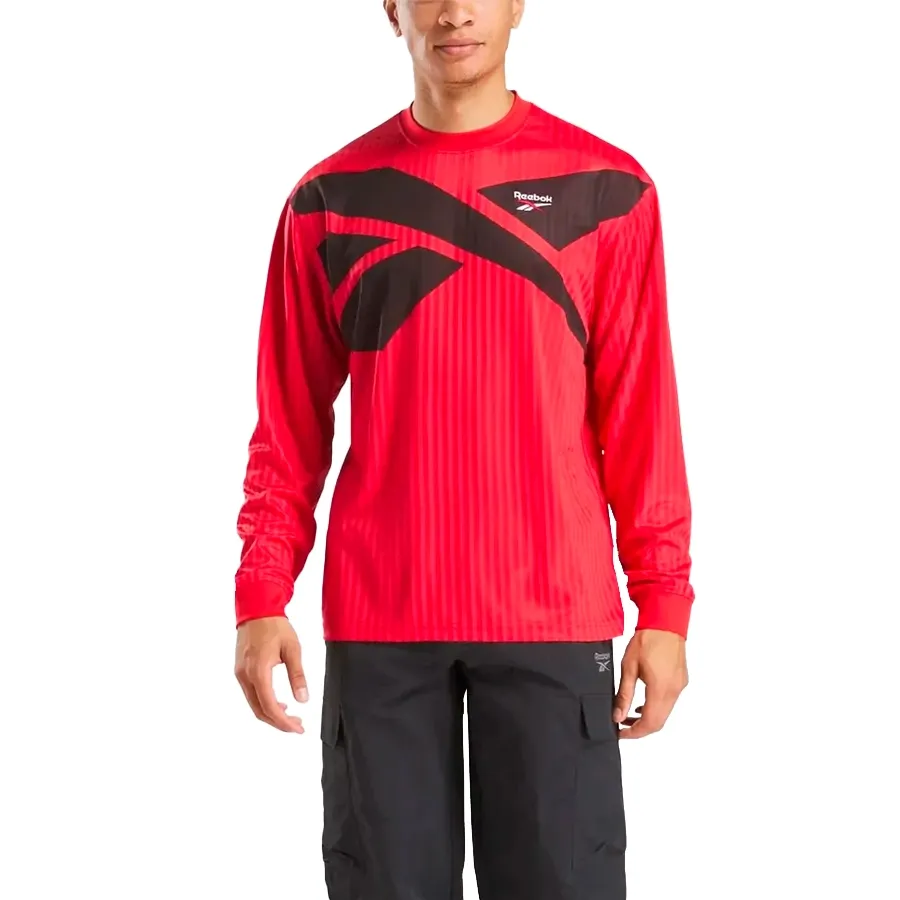 Imagen 0 de 4 de Remera Reebok Ri Cross Check Ls Jersey-ROJO/NEGRO