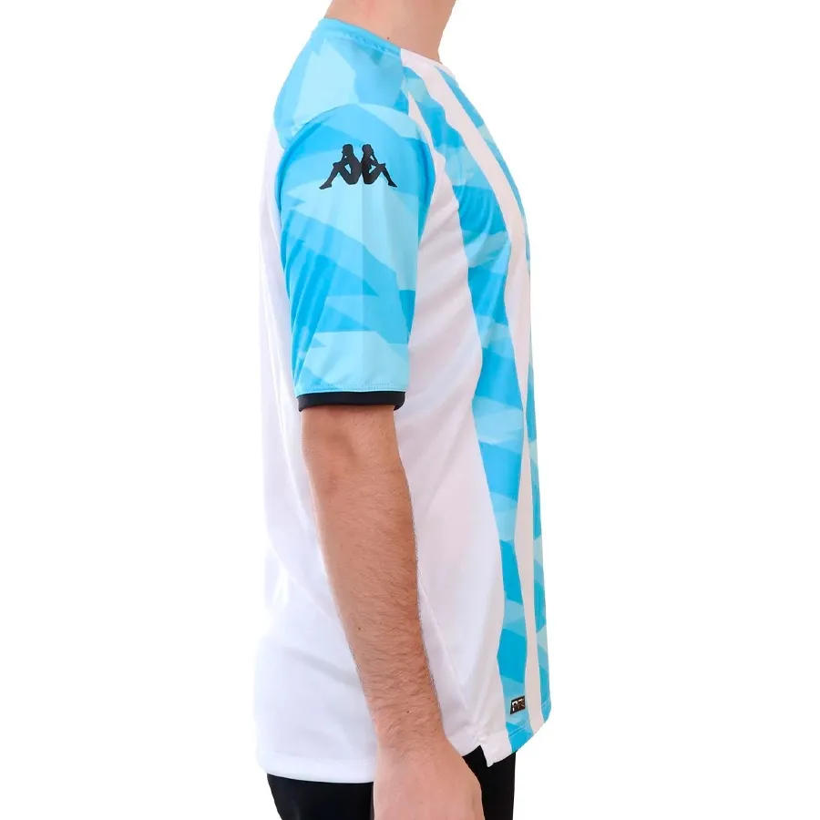 Imagen 2 de 4 de Camiseta Kappa Racing Club Pre Match 2022-BLANCO/CELESTE