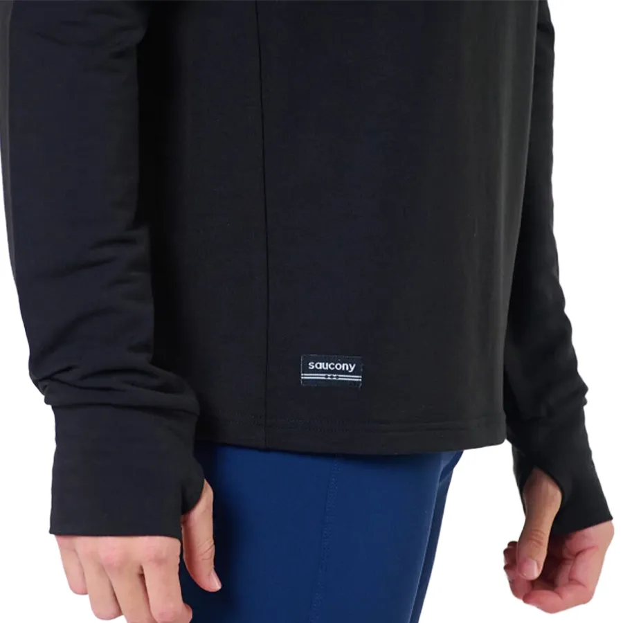 Imagen 4 de 5 de Buzo Saucony Hoodie Triumph Tunic-NEGRO