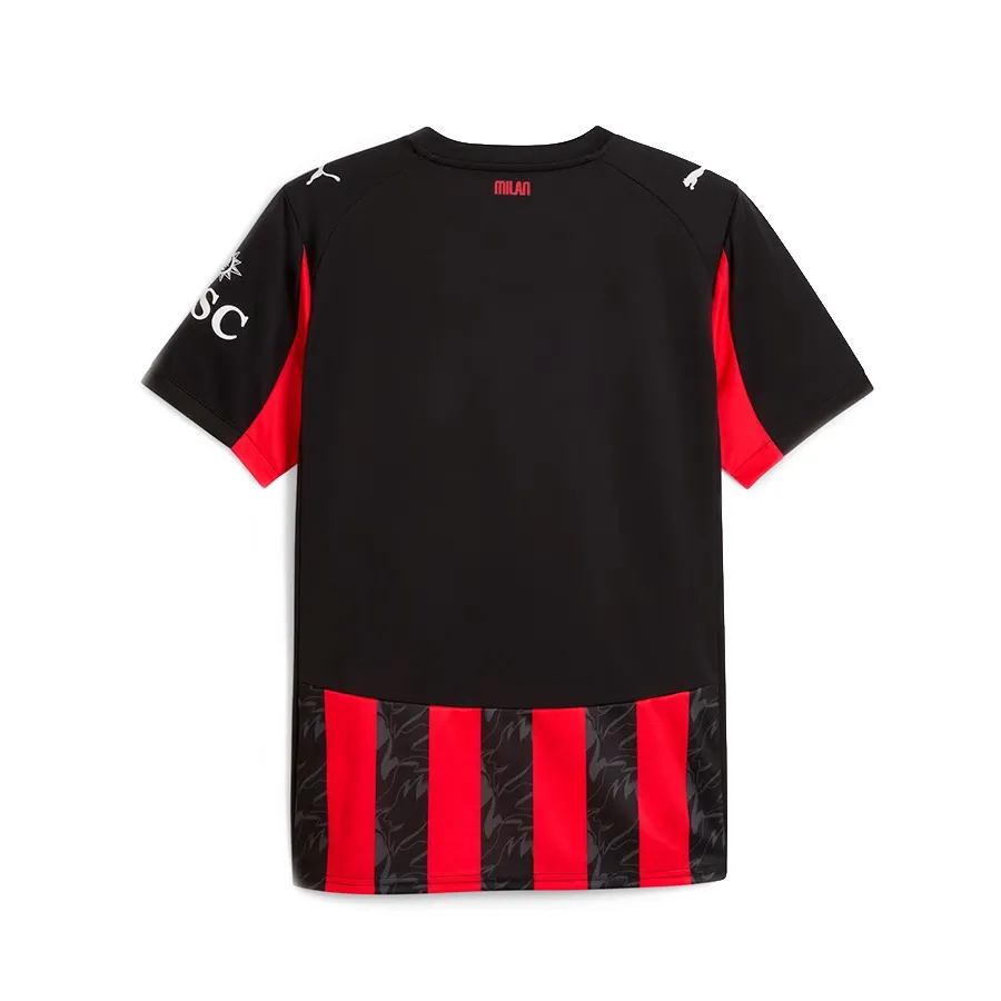 Imagen 3 de 5 de Camiseta Puma Home AC Milan 25/26-NEGRO/ROJO