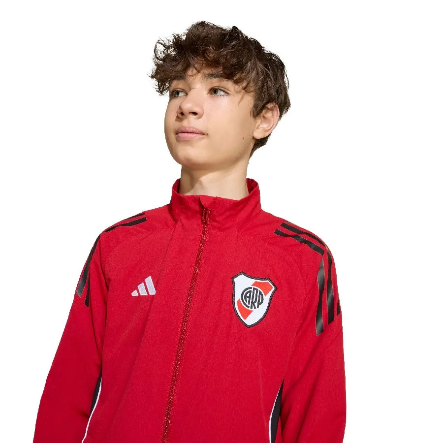 Imagen 4 de 5 de Campera adidas Presentación de River Plate Tiro 25 Competition-ROJO/NEGRO