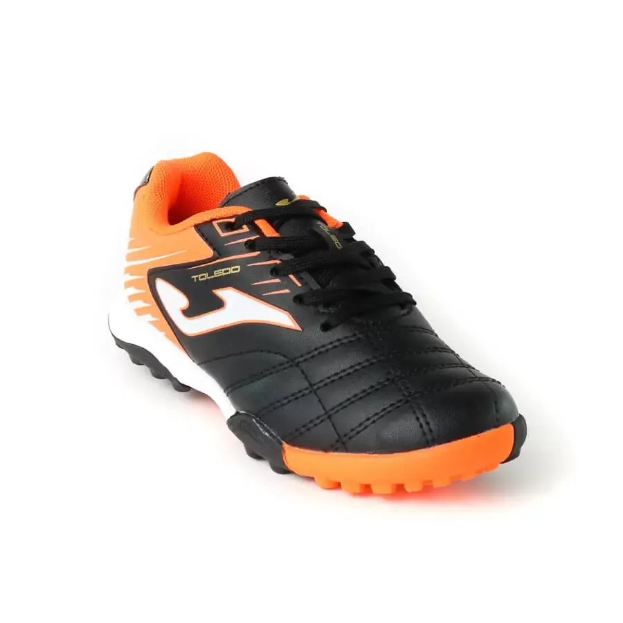 Imagen 1 de 5 de Botines Joma Toledo Turf Jr V2-NEGRO/NARANJA