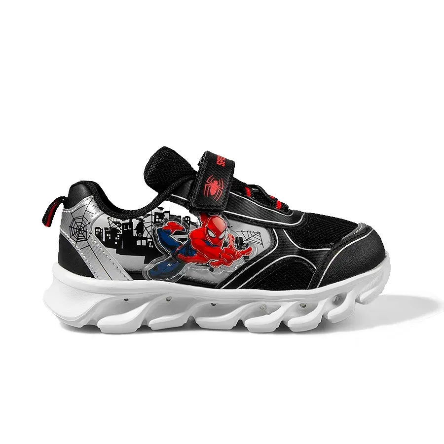 Imagen 0 de 5 de Zapatillas Footy Spiderman Pro-NEGRO/PLATA