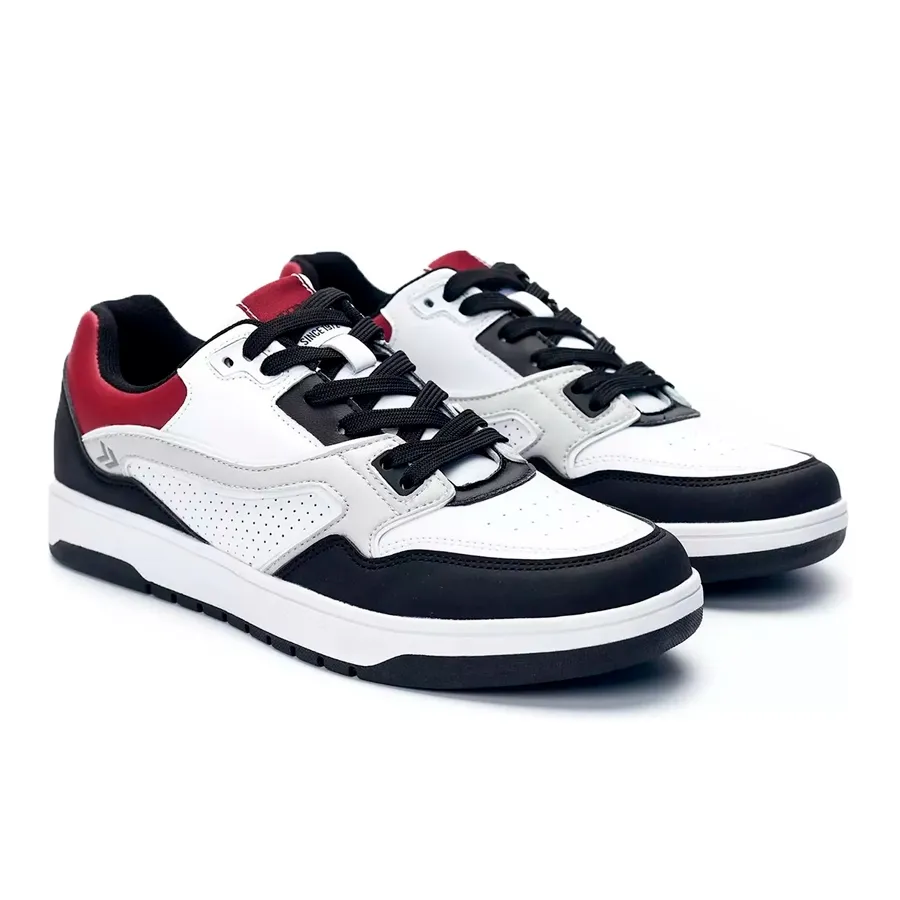 Imagen 2 de 5 de Zapatillas Atomik Fackie-NEGRO/BLANCO/BORDO