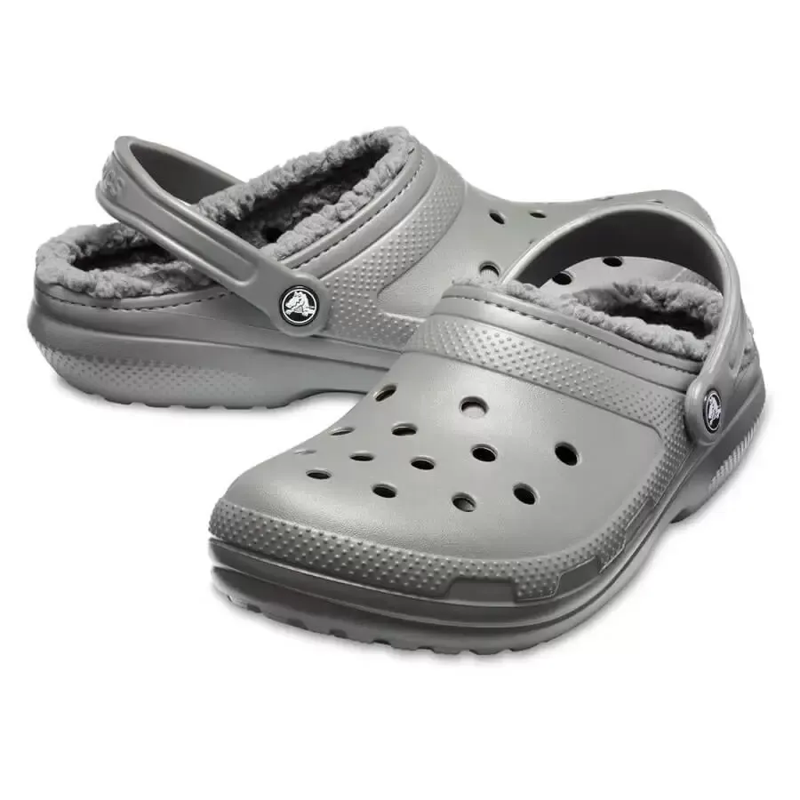 Imagen 3 de 4 de Ojotas Crocs Classic Lined Clog-GRAFITO