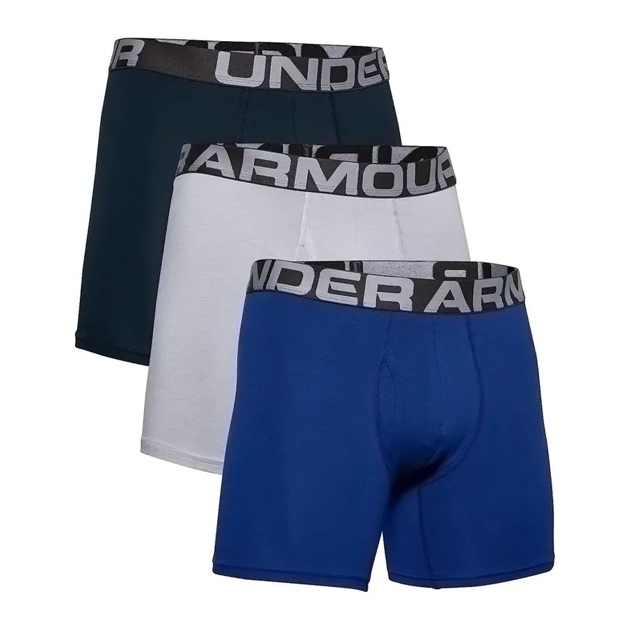 Imagen 0 de 1 de Boxer Under Armour Cotton 6" Pack x3-AZUL/MARINO/GRIS