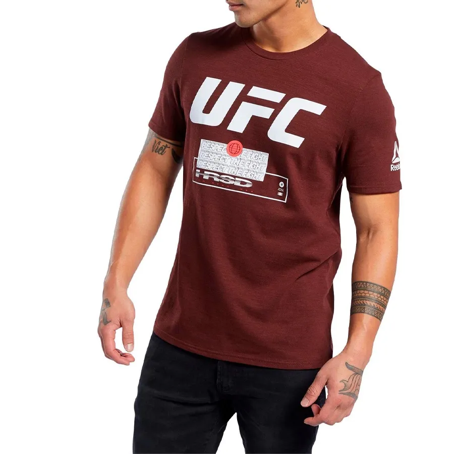 Imagen 2 de 6 de Remera Reebok Ufc Fight Week-BORDO