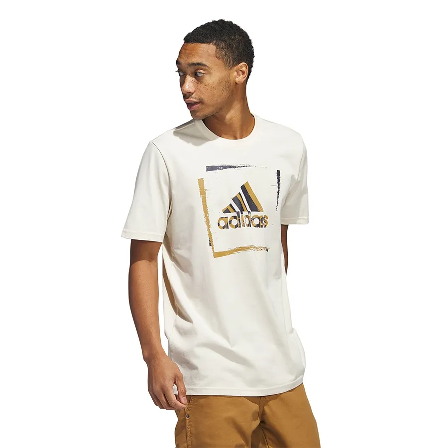 Imagen 2 de 6 de Remera adidas Stencil-NATURAL/DORADO