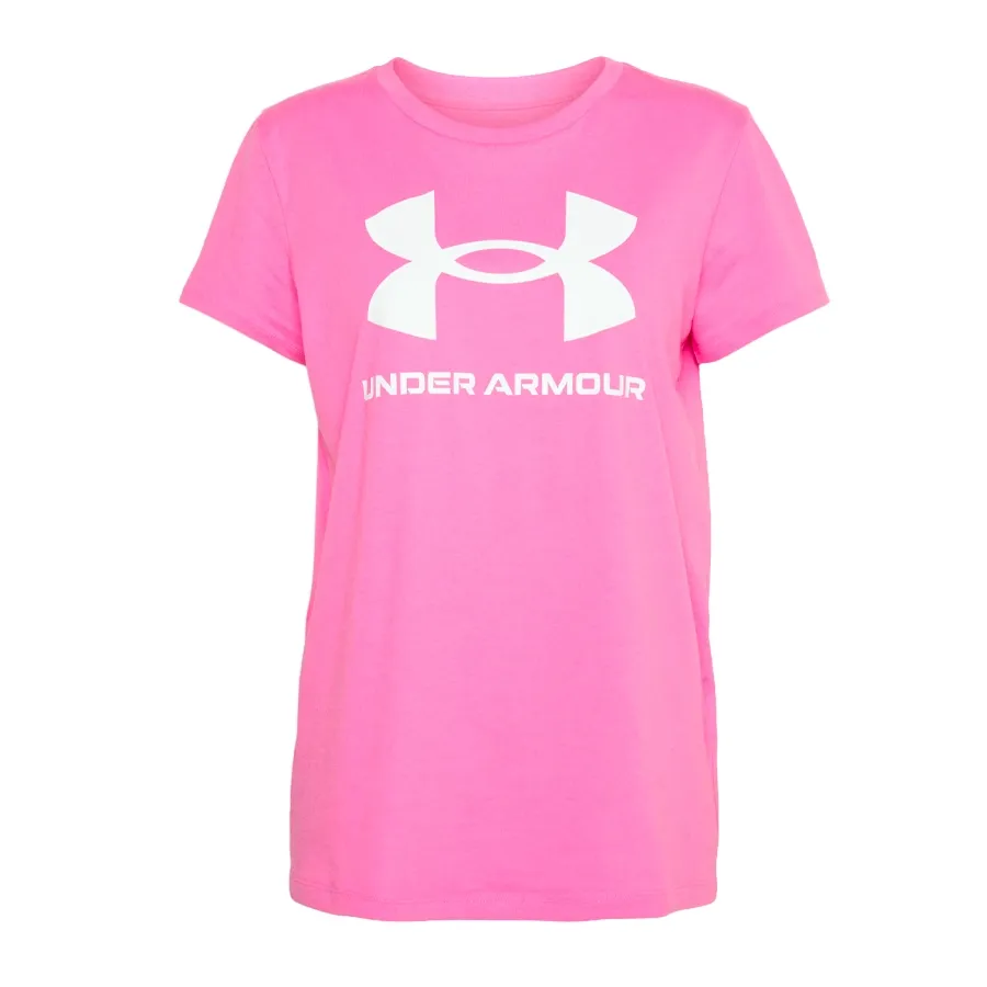 Imagen 0 de 4 de Remera Under Armour Live Sportsyle Graphic Ssc-ROSA/BLANCO
