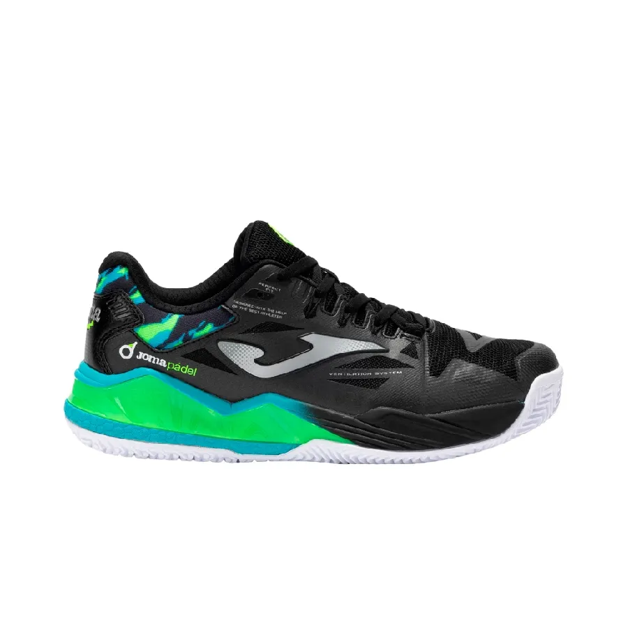 Imagen 0 de 4 de Zapatillas Joma Spin S2501-NEGRO/VERDE