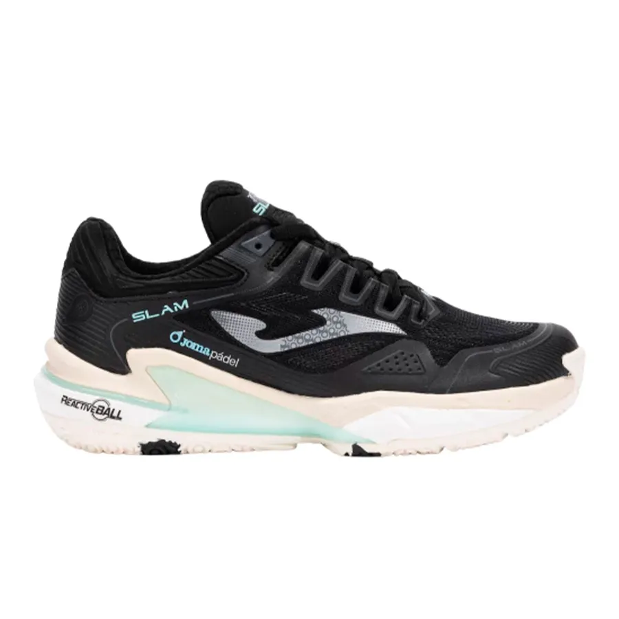 Imagen 0 de 4 de Zapatillas Joma Padel Slam Lady-NEGRO/VERDE AGUA
