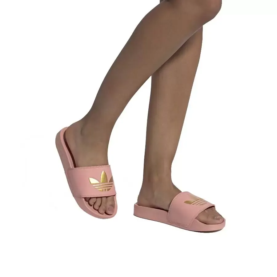 Imagen 5 de 6 de Ojotas adidas originals Adilette Lite W-ROSA/DORADO