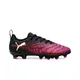 botines-puma-future-8-play-jr-NEGRO/NARANJA FLUOR/LILA