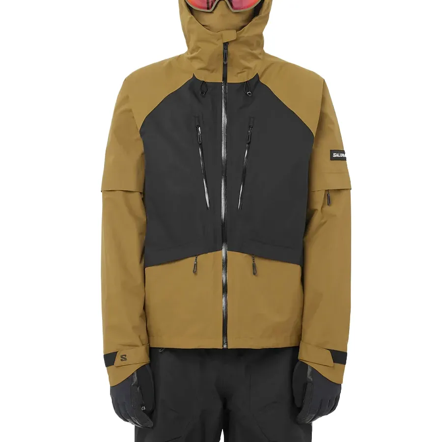 Imagen 0 de 5 de Campera Salomon Venom Full Zip Jacket-VERDE OLIVA/NEGRO