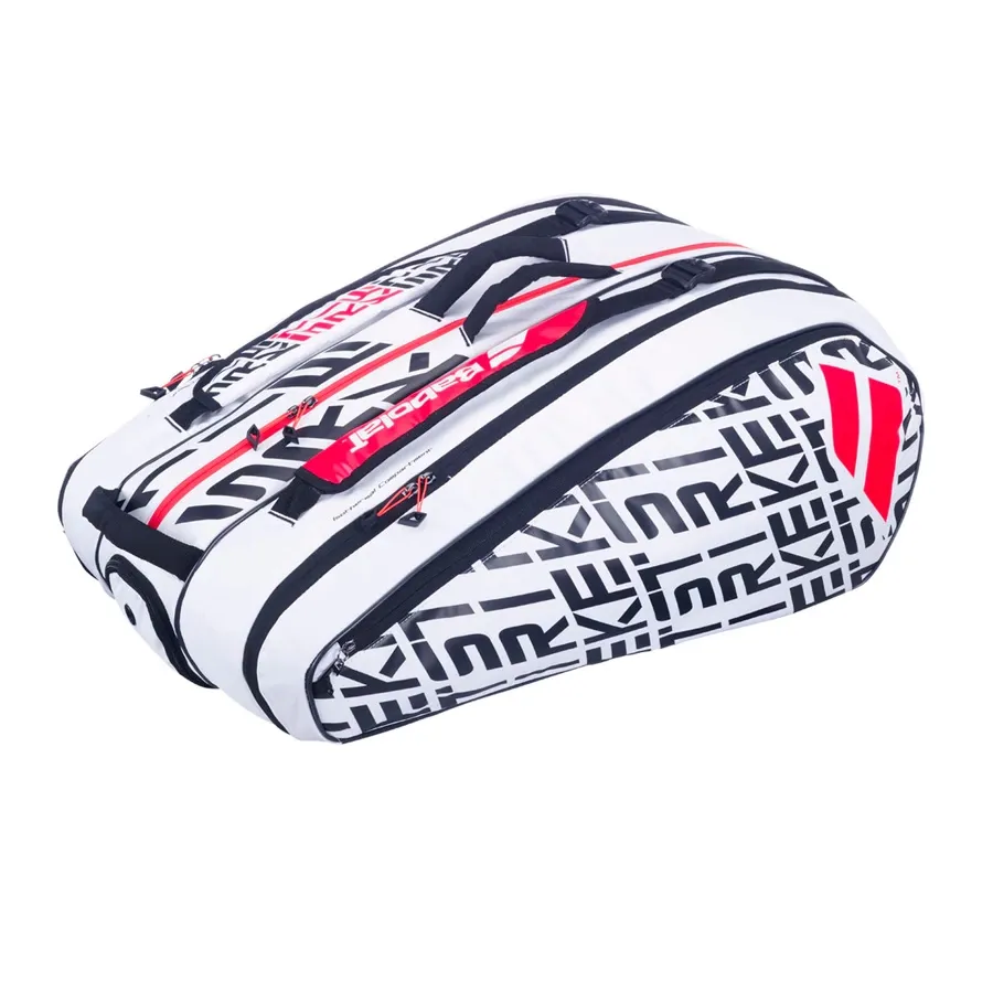 Imagen 2 de 5 de Raquetero Babolat Rh X 12 Pure Strike 2020-BLANCO/NEGRO/NARANJA