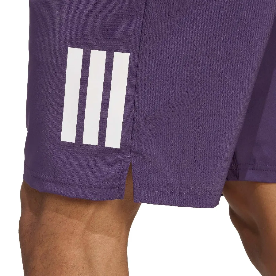 Imagen 3 de 5 de Shorts adidas de Tenis Club Climacool 3 Tiras-MORADO