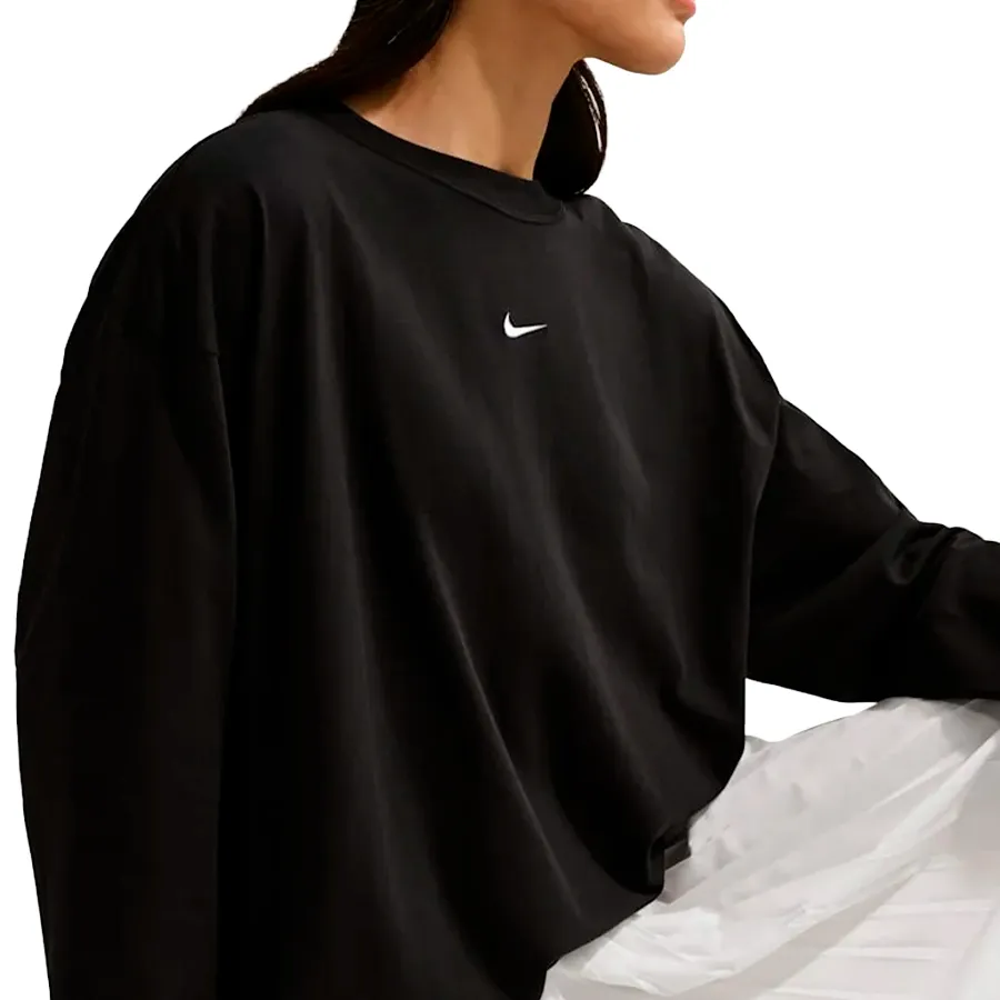 Imagen 3 de 4 de Remera Manga Larga Nike Sportswear Classic-NEGRO