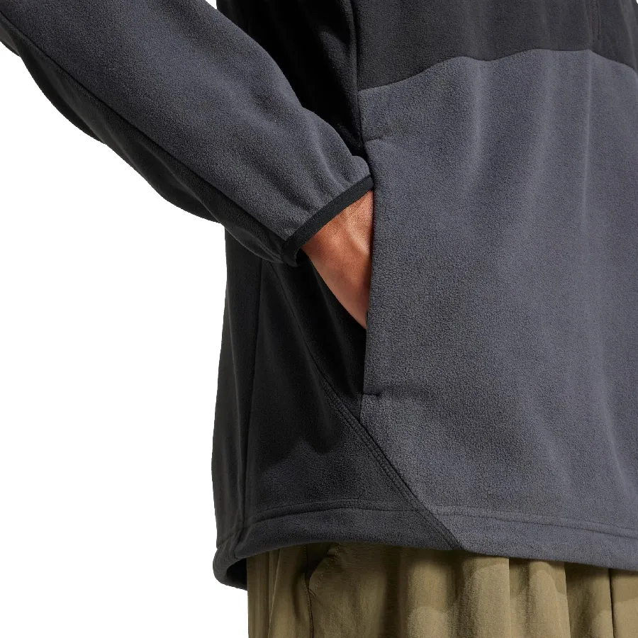Imagen 2 de 4 de Buzo adidas Fleece Anorak Terrex Multi Climawarm-NEGRO/GRAFITO