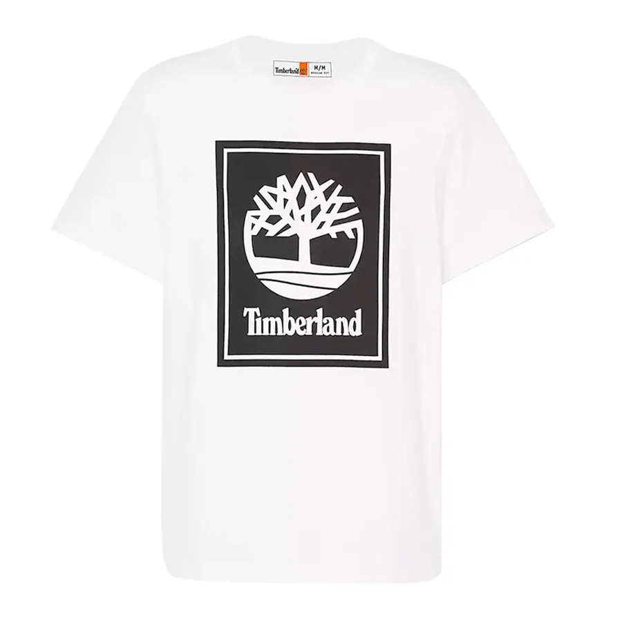 Imagen 2 de 3 de Remera Timberland Logo Bloque-BLANCO/NEGRO
