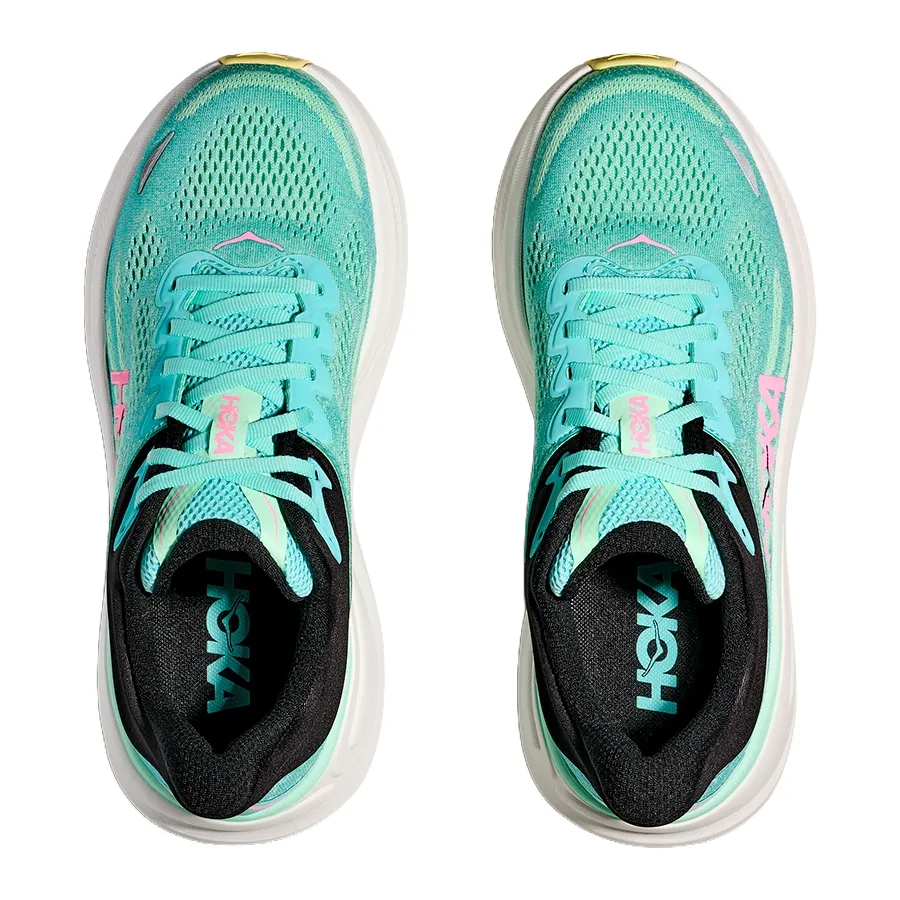 Imagen 3 de 8 de Zapatillas Hoka Bondi 9-VERDE AGUA/CELESTE/ROSA