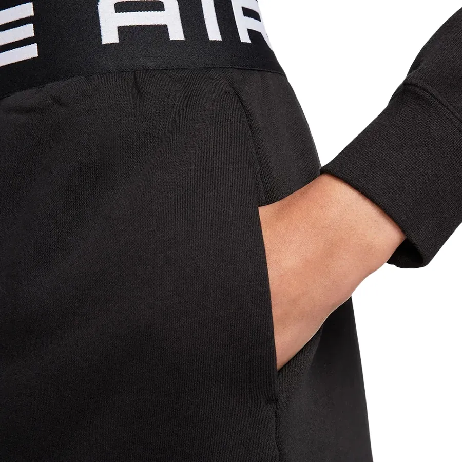 Imagen 2 de 4 de Pantalón Nike High-Rise Fleece Shorts-NEGRO