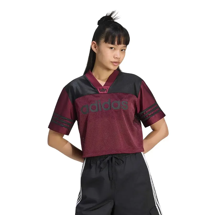 Imagen 0 de 5 de Camiseta adidas originals Crop Jersey-BORDO/NEGRO