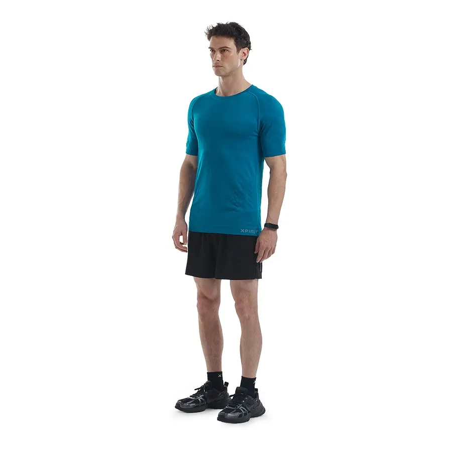 Imagen 2 de 3 de Remera Xpirit Pro Seamless Collection-PETROLEO