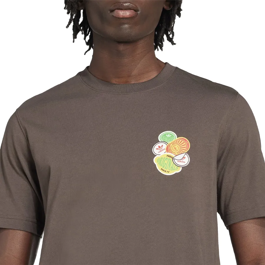Imagen 3 de 5 de Remera adidas originals Trefoil Series Loose-MARRON
