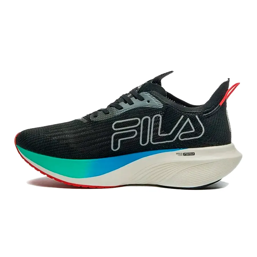 Imagen 2 de 9 de Zapatillas Fila Racer Carbon 2-NEGRO/AZUL/VERDE AGUA