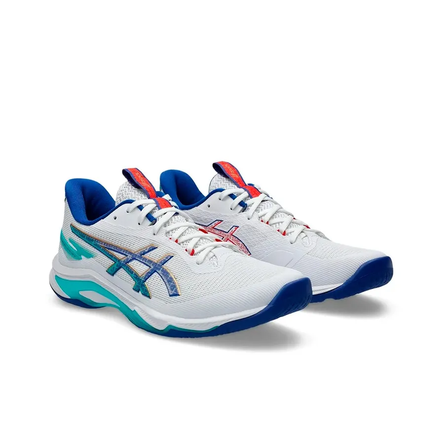 Imagen 1 de 7 de Zapatillas Asics Netburner Ballistic Ff Mt 4-BLANCO/CELESTE