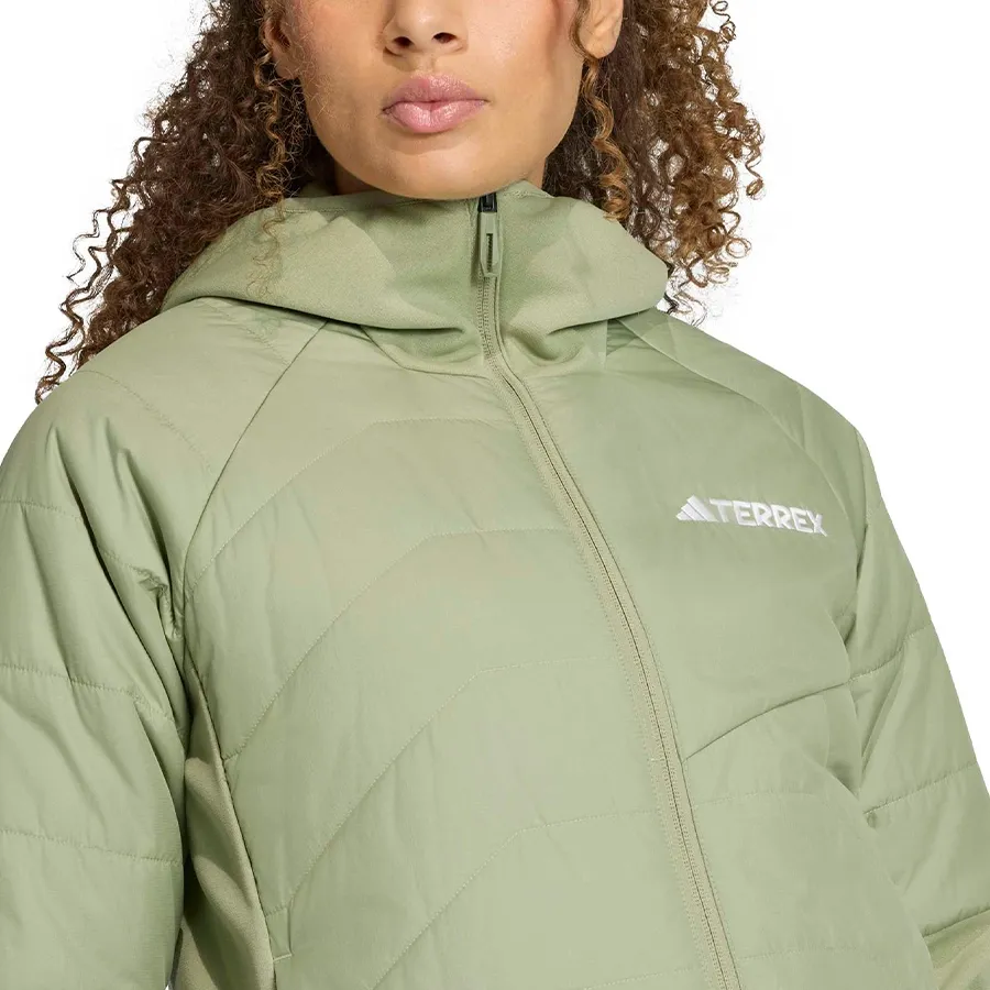 Imagen 3 de 5 de Campera adidas Híbrida Aislada Terrex Multi Climawarm-VERDE SECO