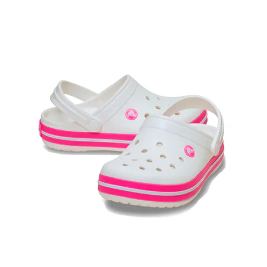 Imagen 2 de 4 de Sandalias Crocs Crocband Clog-BLANCO/FUCSIA