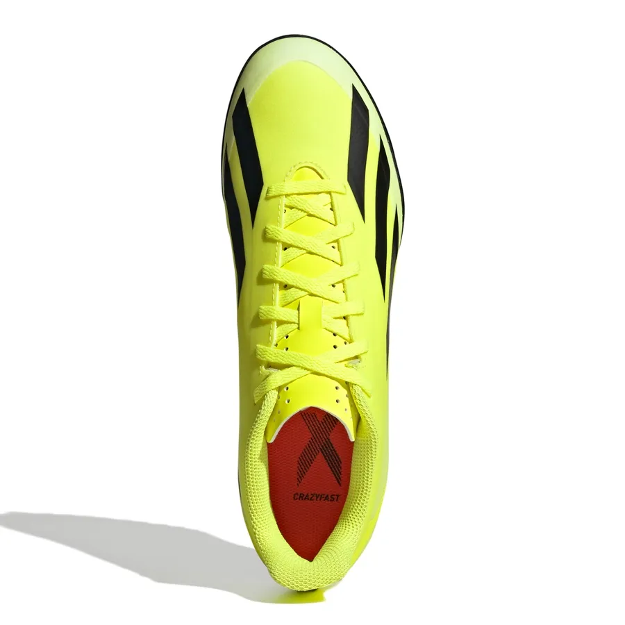 Imagen 3 de 7 de Botines adidas X Crazyfast Club Tf-AMARILLO FLUOR/NEGRO