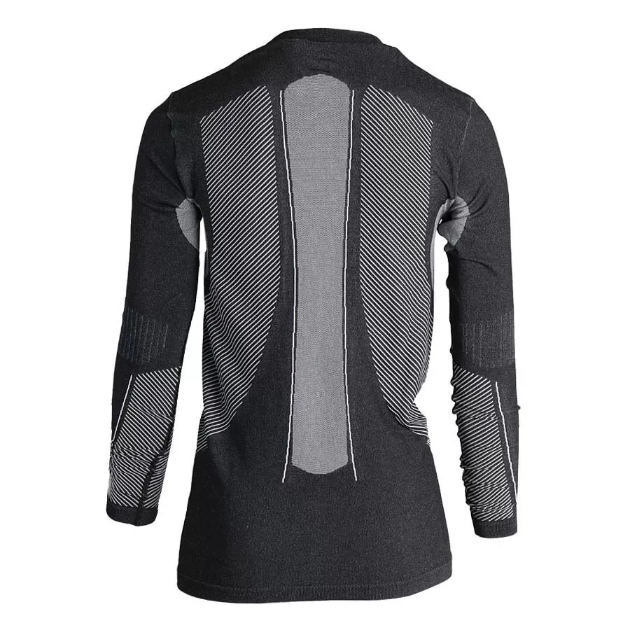 Imagen 1 de 3 de Remera Salomon Primo Warm Ls Cn W-NEGRO/BLANCO/GRIS