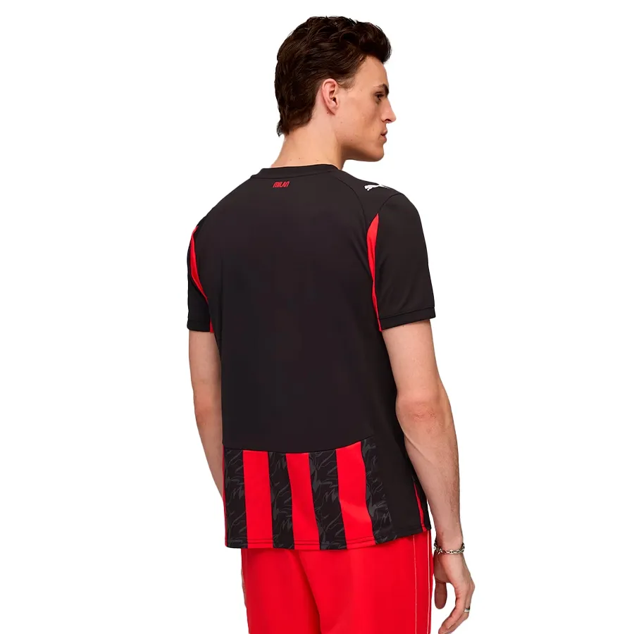 Imagen 2 de 5 de Camiseta Puma Home AC Milan 25/26-NEGRO/ROJO