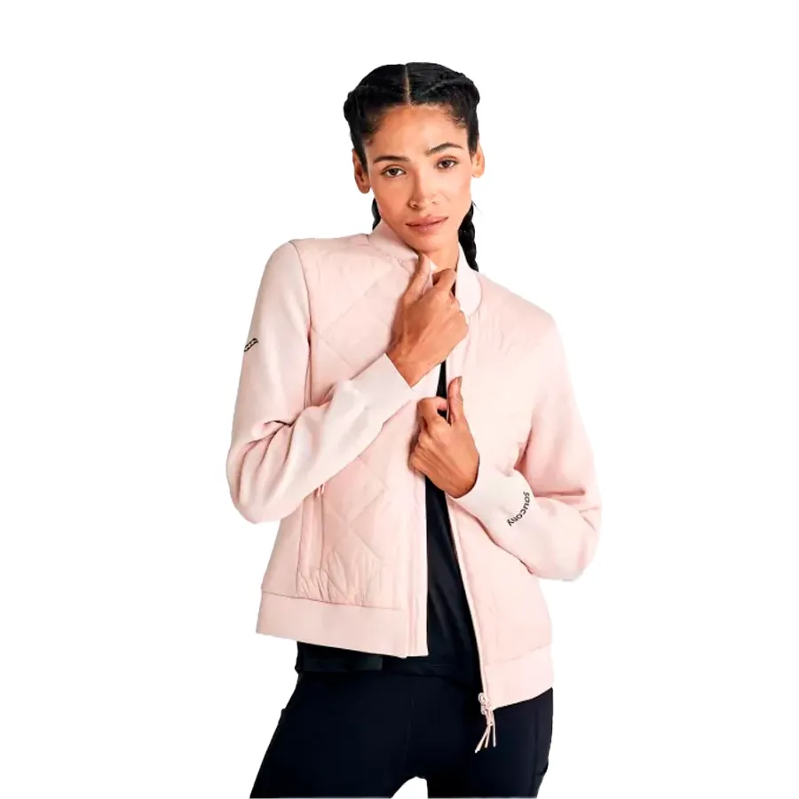 Imagen 1 de 8 de Campera Saucony Boulder Oysterpuff-ROSA