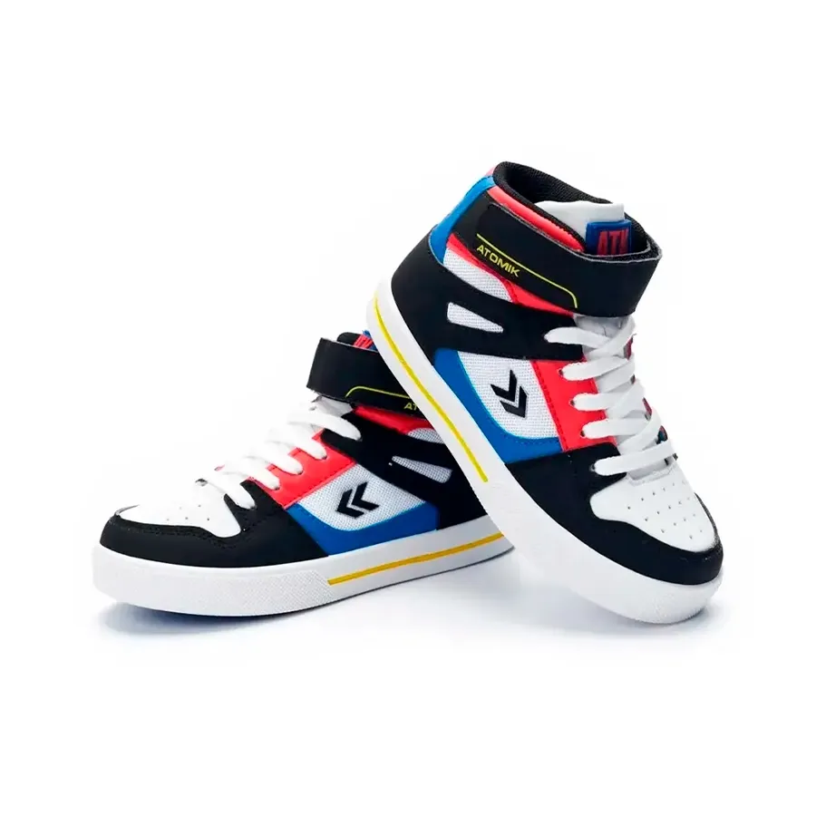 Imagen 3 de 4 de Zapatillas Atomik Spin-NEGRO/BLANCO/AZUL