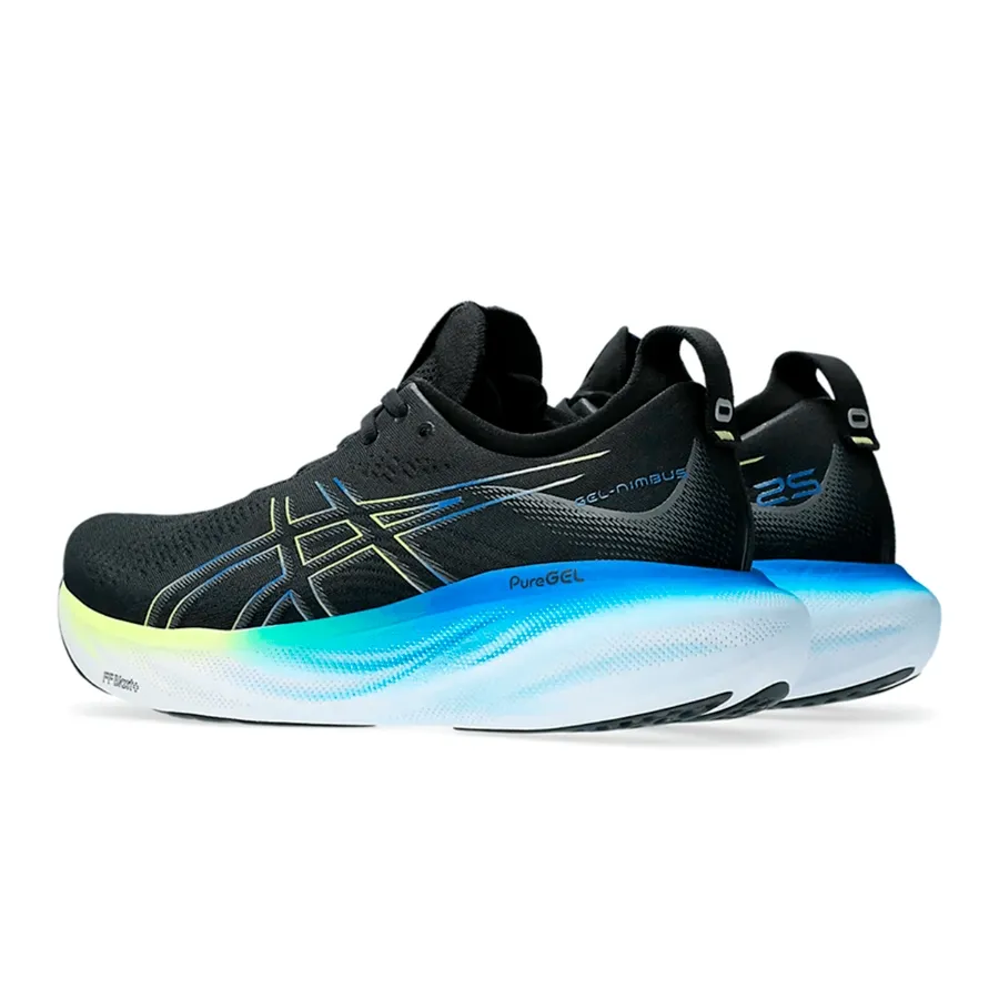 Imagen 3 de 6 de Zapatillas Asics Gel Nimbus 25-NEGRO/AZUL/AMARILLO