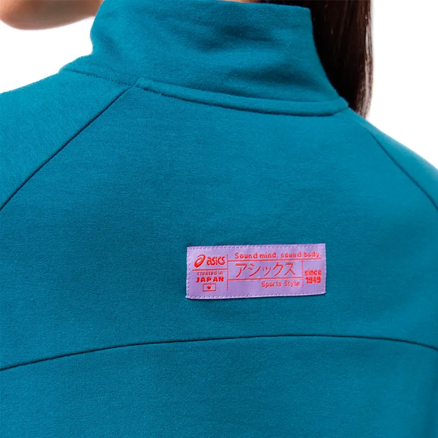 Imagen 3 de 4 de Buzo Asics Japan 1/2 Zip-PETROLEO