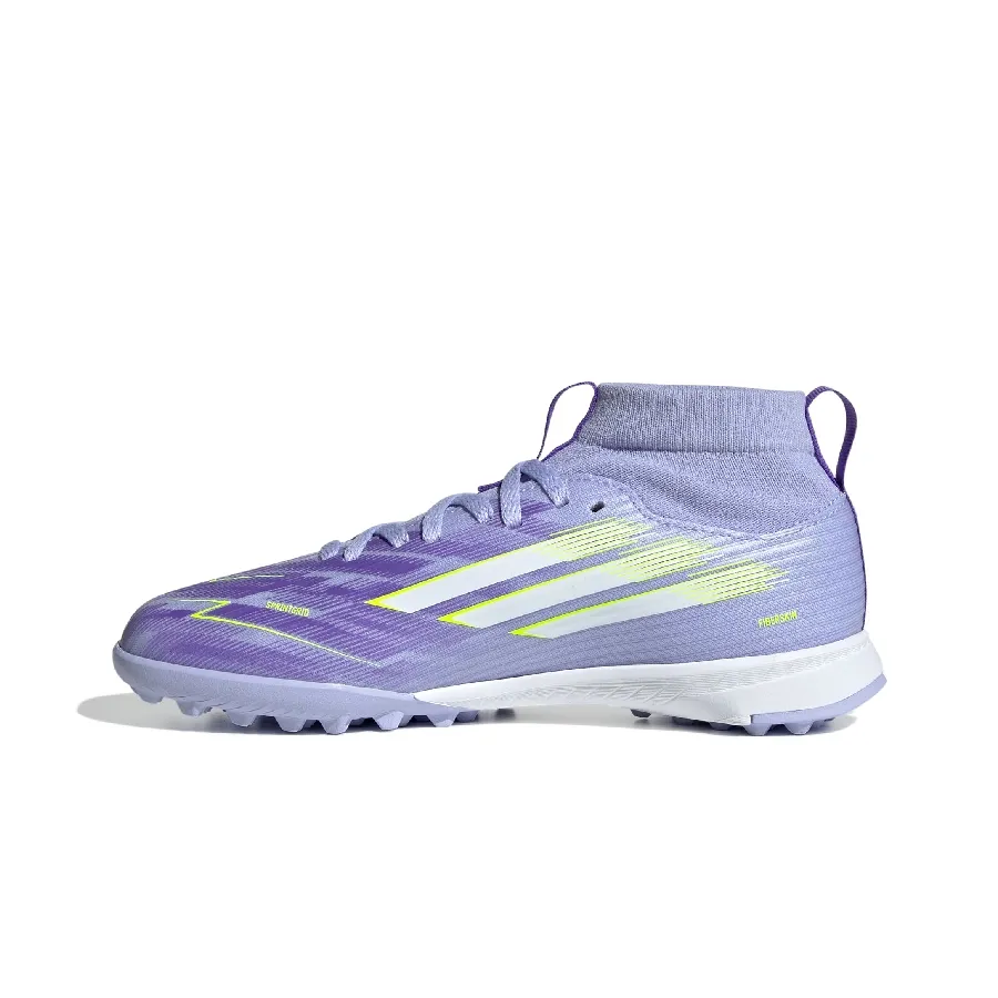 Imagen 2 de 7 de Botines adidas F50 Sparkfusion League Tf-LILA/VERDE FLUOR