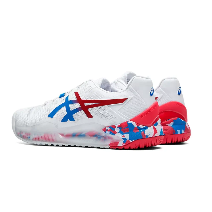 Imagen 1 de 5 de Zapatillas Asics Gel Resolution 8 L E-BLANCO/AZUL/ROJO