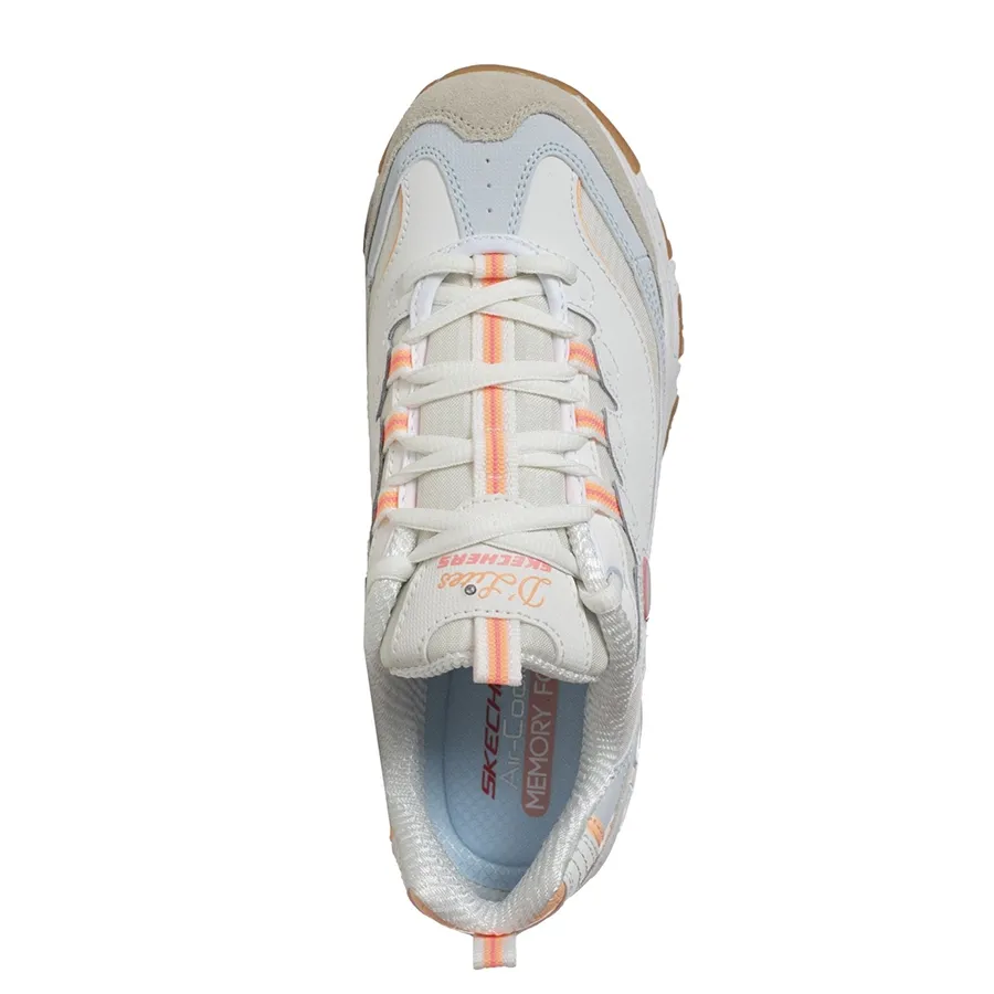 Imagen 3 de 5 de Zapatillas Skechers D´Lites-BLANCO/CELESTE/CORAL