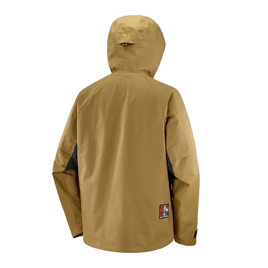 Imagen 4 de 5 de Campera Salomon Venom Full Zip Jacket-VERDE OLIVA/NEGRO